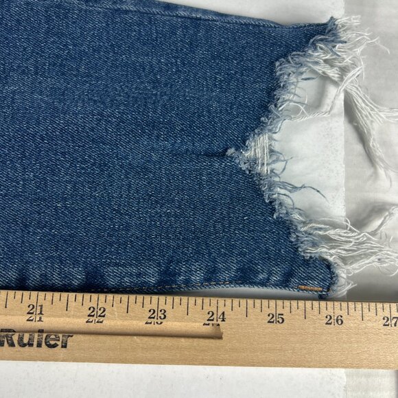 Good American Jeans Women's Measured 25x26 Good Legs Cigarette Blue Denim Tag 24 - Picture 12 of 16